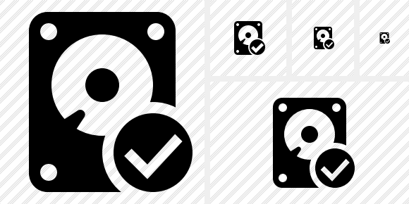 Hard Drive Ok Icon