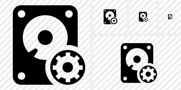 Icône Hard Drive Settings Icône Hard Drive Settings