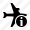 Airplane Horizontal Information Icon