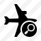 Airplane Horizontal Search Icon