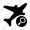 Airplane Search Icon