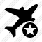 Airplane Star Icon