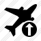 Airplane Upload Icon