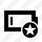 Battery Empty Star Icon