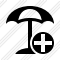 Beach Umbrella Add Icon