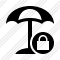 Beach Umbrella Lock Icon