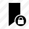 Bookmark Lock Icon