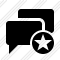 Chat Star Icon