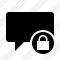 Comment Blank Lock Icon