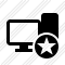 Computer Star Icon