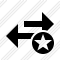 Exchange Horizontal Star Icon