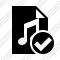 File Music Ok Icon