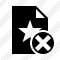 File Star Cancel Icon