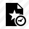 File Star Clock Icon