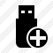 Flash Drive Add Icon