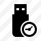 Flash Drive Clock Icon