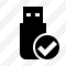 Flash Drive Ok Icon