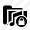 Folder Music Lock Icon