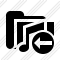 Folder Music Previous Icon