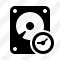 Hard Drive Clock Icon