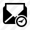 Mail Read Clock Icon