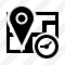 Map Location Clock Icon