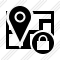 Map Location Lock Icon