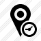 Map Pin Clock Icon