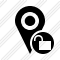 Map Pin Unlock Icon