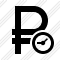 Ruble Clock Icon