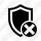 Shield Cancel Icon
