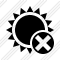 Sun Cancel Icon