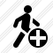 Walking Add Icon