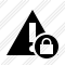 Warning Lock Icon