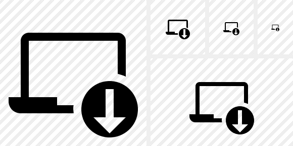 Laptop Download Symbol