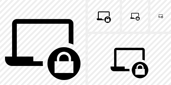 Laptop Lock Symbol