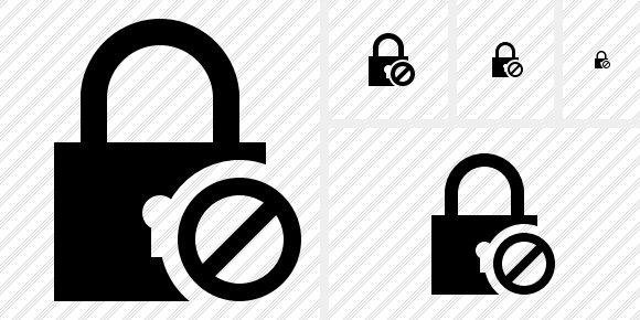 Lock Block Icon Lock Block Icon