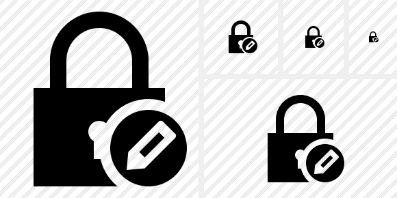 Lock Edit Icon Lock Edit Icon