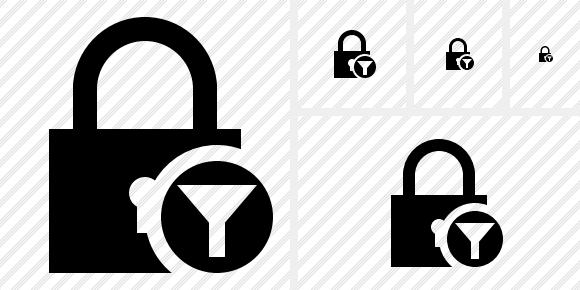 Lock Filter Icon Lock Filter Icon