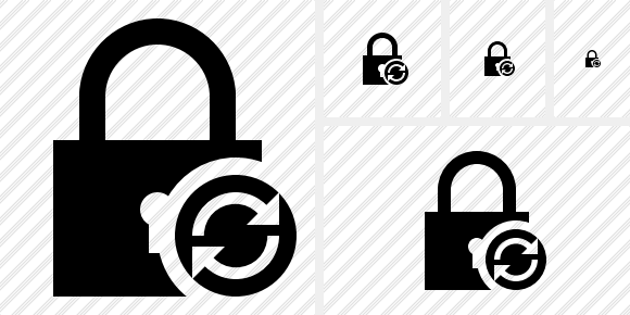 Lock Refresh Icon Lock Refresh Icon