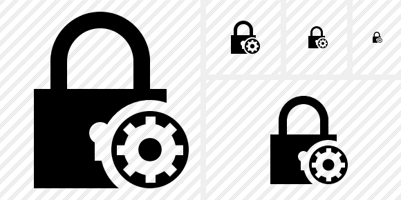 Lock Settings Icon Lock Settings Icon