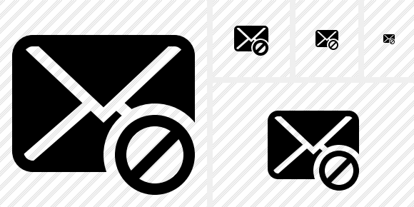 Mail Block Icon Mail Block Icon