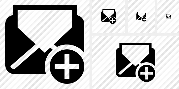 Mail Read Add Symbol Mail Read Add Symbol