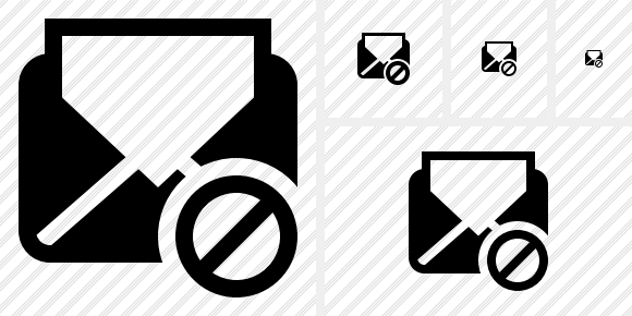 Mail Read Block Symbol Mail Read Block Symbol