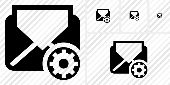 Mail Read Settings Symbol Mail Read Settings Symbol