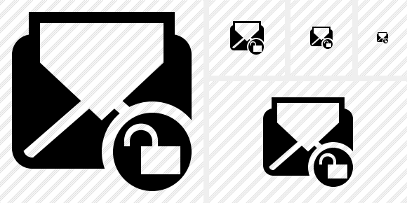 Mail Read Unlock Symbol Mail Read Unlock Symbol