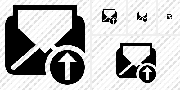 Mail Read Upload Symbol Mail Read Upload Symbol
