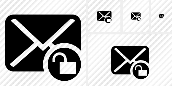 Mail Unlock Icon Mail Unlock Icon