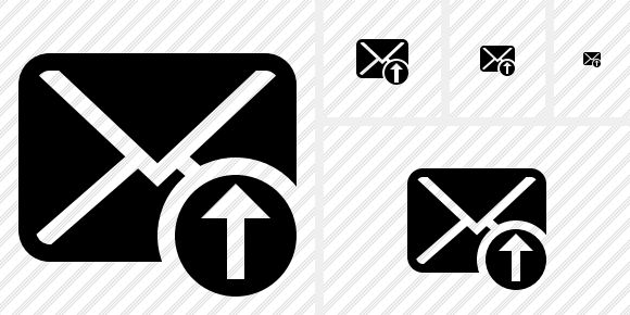 Mail Upload Icon Mail Upload Icon