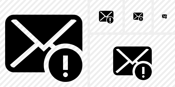 Mail Warning Icon Mail Warning Icon